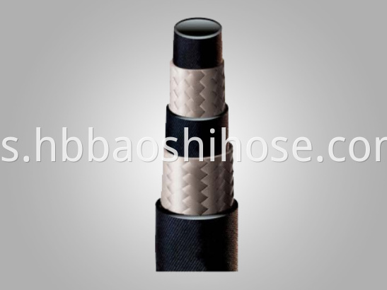 Two-layers Rubber Hose Fiber Braided